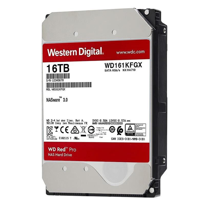 WD Western Digital NAS-Compatible Mechanical Hard Drive 2TB/4TB/8TB/10TB/16TB, 3.5-inch SATA