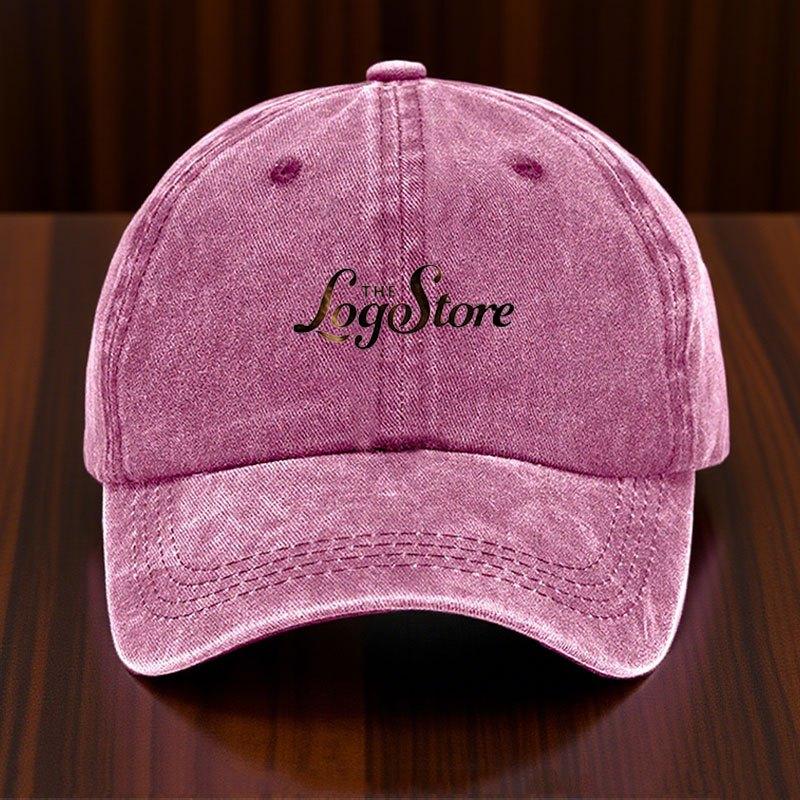 Baseball Cap Vintage Distresseded Adjustable Curved Brim Casual Daily Wear Sun Hat Men Vintage Washed Cotton All-Match Trendy For Daily