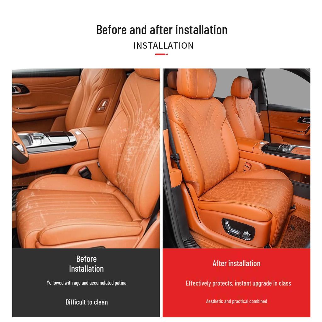 Galaxy M9 Perforated Breathable Semi-Enclosed Seat Cover for All Seasons