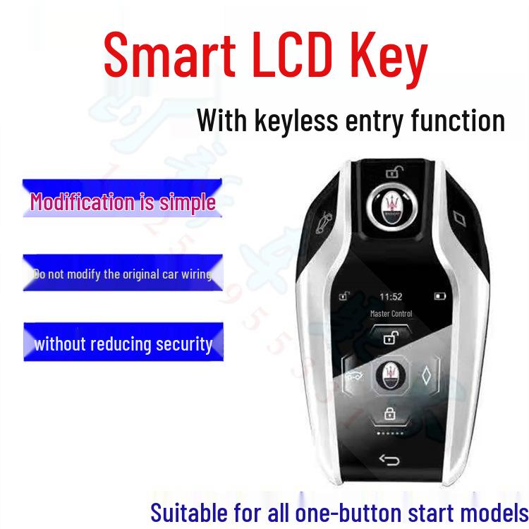 CF618 Car Remote LCD Smart Key with OBD Keyless Entry, 60-Day Standby
