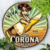 Vintage Corona Iron Wall Sign 8x8 Inch Retro Metal Plaque Decor For Home Bar Cafe Garage Garden Party Gift Christmas Halloween Thanksgiving