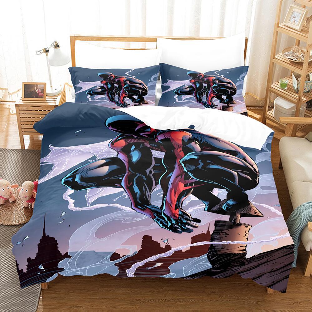 

Bedding Three-Piece Set 3D Digital Cartoon Animation Microfiber Duvet Set 135 * 200CM single cover