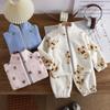 Plush, Thickened Set, Children's, Home Clothing, Warm Set, Children's Clothing, Two Piece Set