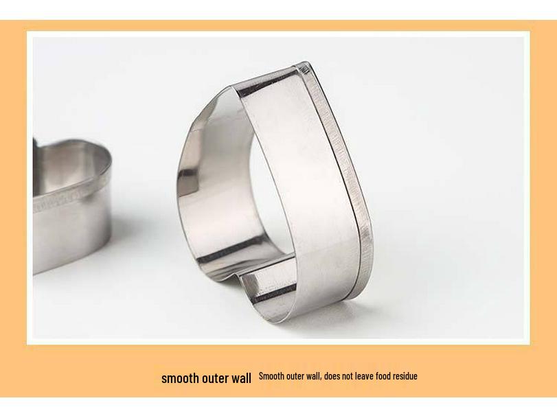 30-Piece Stainless Steel Star and Round Mousse Ring Cookie Cutter Set