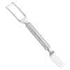 Stainless Steel Multi-purpose Double-head Watermelon Fork Two-in-one Watermelon Cutter Fork Portable Tool