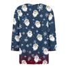 Women's T Shirt Tee Christmas Printed Button 3/4 Sleeve Tunic Daily Weekend Fashion Basic V- Neck Regular Top