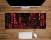 Tokyo Mousepad Black Red Neon Street Vaporwave Anime City Pixel Art Deskmat Japanese Mouse Pad Lofi Desk Mat for Gamers Desk Pad