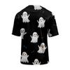 Men's Casual Crew Neck Lightweight Breathable Short Sleeve Top with Halloween Print Loose Fit Comfortable Design