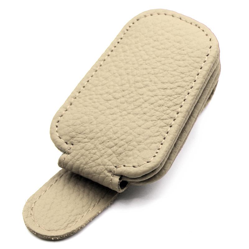 

Автомобильный солнцезащитный козырек, зажим для солнцезащитных очков, магнитный чехол для очков из воловьей кожи, держатель для билетов, держатель для карт, украшение интерьера, аксессуары для хранения CHINA