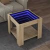 Vidaxl Coffee Table With LED, Sonoma Oak, 53X53X45 Cm