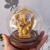Cypress Wood Sakyamuni Buddha, Guanyin Bodhisattva, Vairocana Buddha, Guan Yu, and The God of Wealth Decor