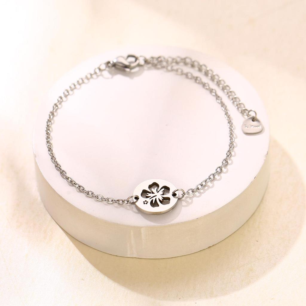 Stainless Steel Animal Fruit Bracelet - Kitten, Puppy, Strawberry Design