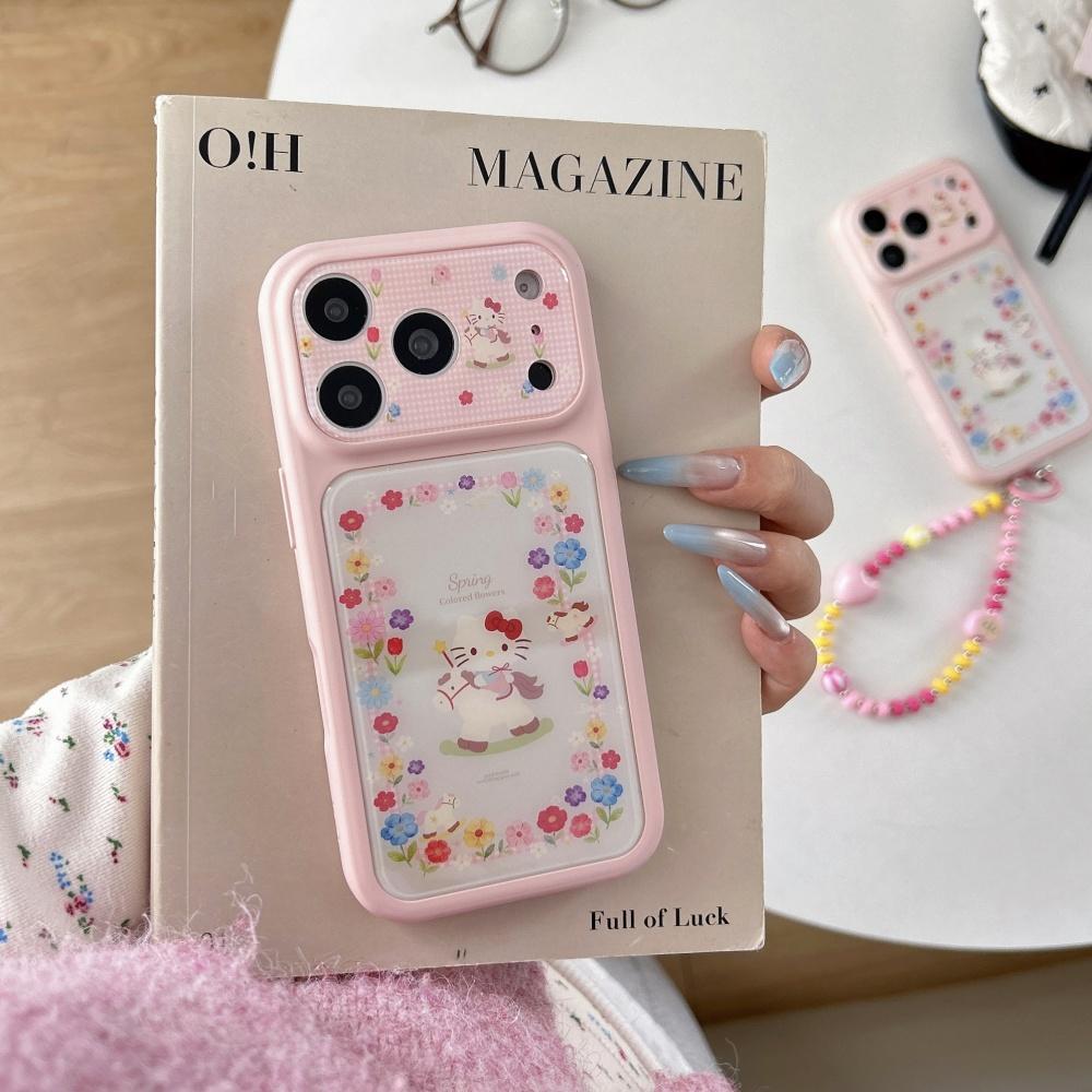 Cute Luxury Spring Blossom Trojan Kitty Sale Phone Case For iPhone 17 Pro Max 15 Pro 16 Pro Max Shockproof Protective Cover