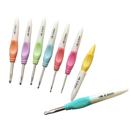 

Крючки для вязания Износостойкие эргономичные с колпачком Спицы для ручной работы, экономящие трудозатраты 8pcs