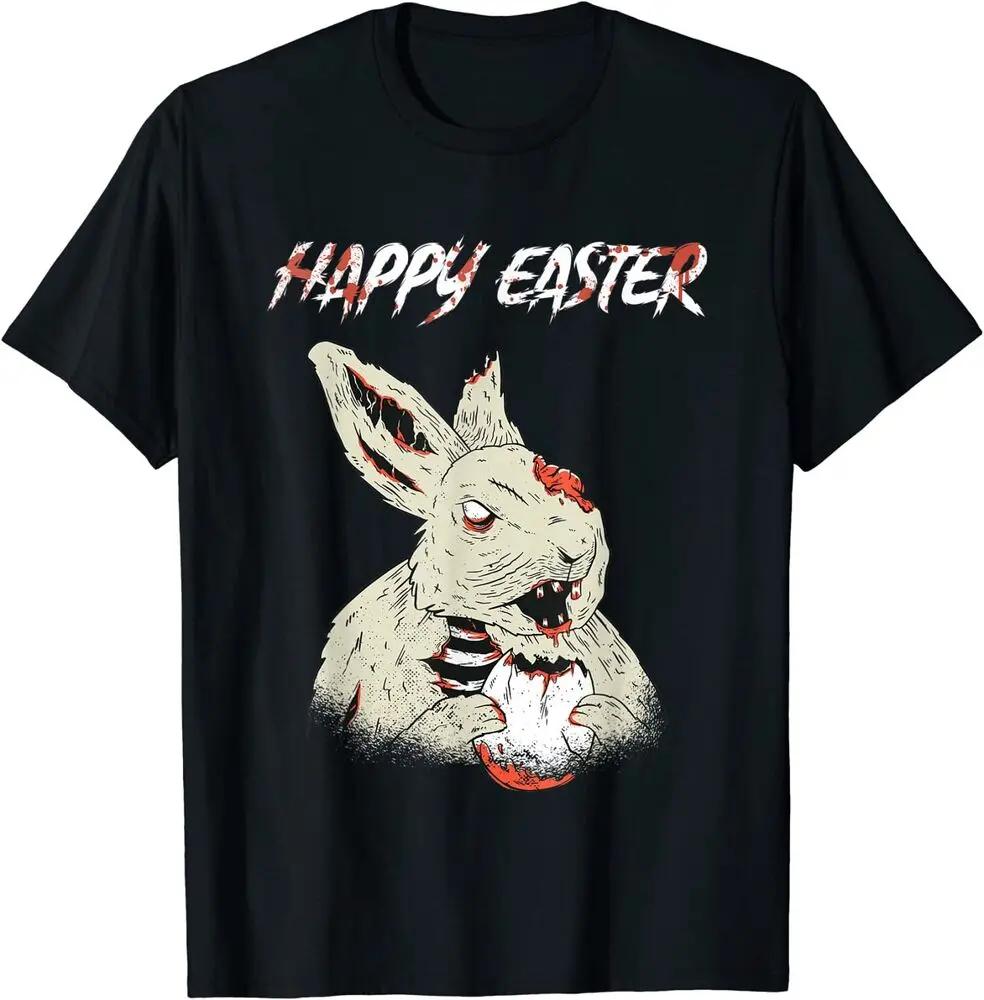 

Horror Movie Lover Easter Bunny Bloody Gore Zombie Egg TShirt 100 Cotton ONeck Short Sleeve Casual Mens Tshirt Size S3XL S