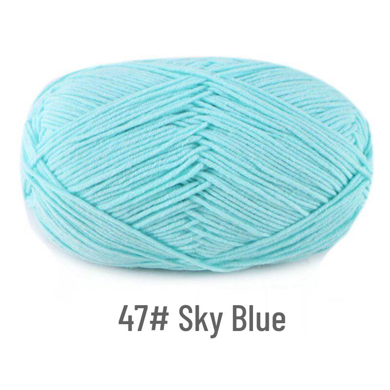 Su He 4-Strand Milk Cotton Combed Yarn for Hand-Knitting Baby Sweaters