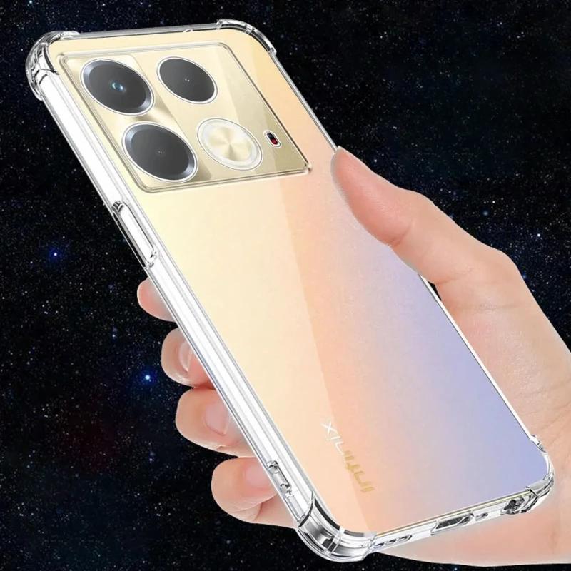 EUCAGR Hülle für Infinix Note 40 4G Klare Silikon Weiche Rückseite für Infinix Note 40Pro Hülle Infinix Note 40 Pro Plus Fundas