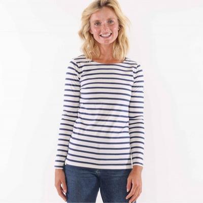 Lazy Jacks Damen/Damen Gestreiftes Breton-Top