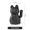 5,9 Zoll große Glückskatze aus Keramik mit winkendem Arm, Maneki Neko, winkende Katze für Glück, Reichtum und Wohlstand, Dekoration, Fengshui-Ornament