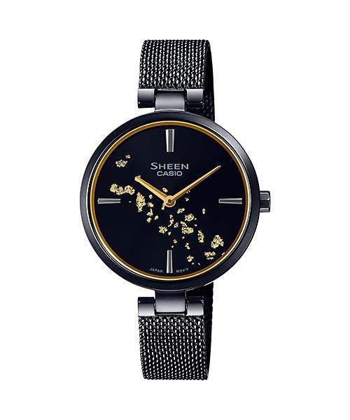 Casio Men s Stainless Steel 50M Water Resistant Analog Quartz Watch SHE-C100BM-1A чёрный