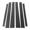 ABSOPRO Door Pillar Window Trim Stickers for Pillar Door Outer Exterior Covers for Mitsubishi Pajero Carbon Fiber Pattern Black Anti-Scratch Posts,