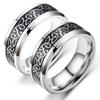 Female Fashion Ring Men Wide Stainless Ornament Jewelry Band Steel Presents Lady Engrave Engagement Charm Multi-Sizes