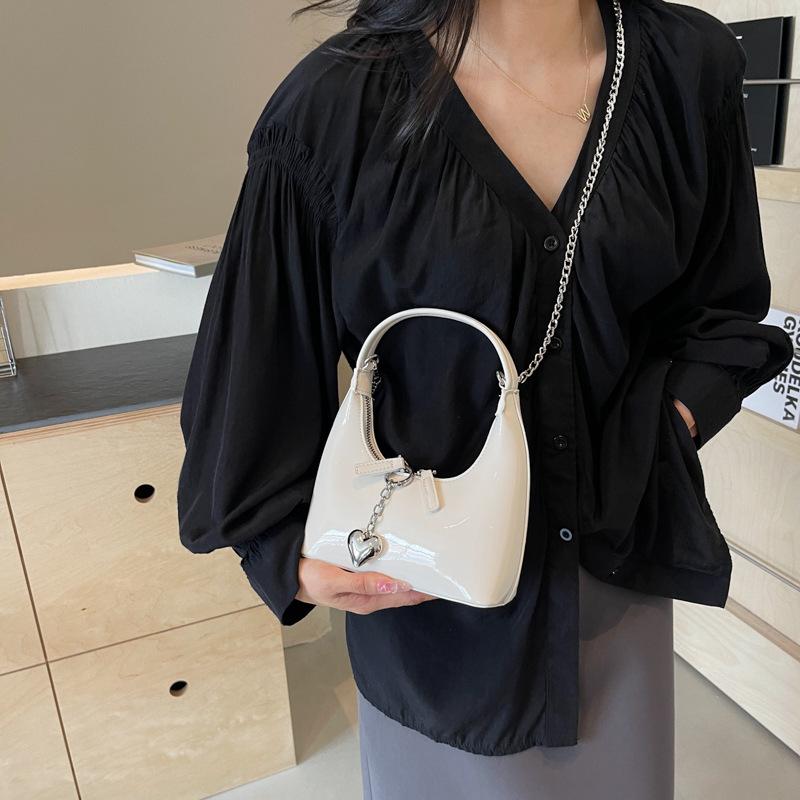 French Silver Texture Underarm Bag Women's Summer High-end Niche Shoulder Bag Handbag Korean Version Ins Bag