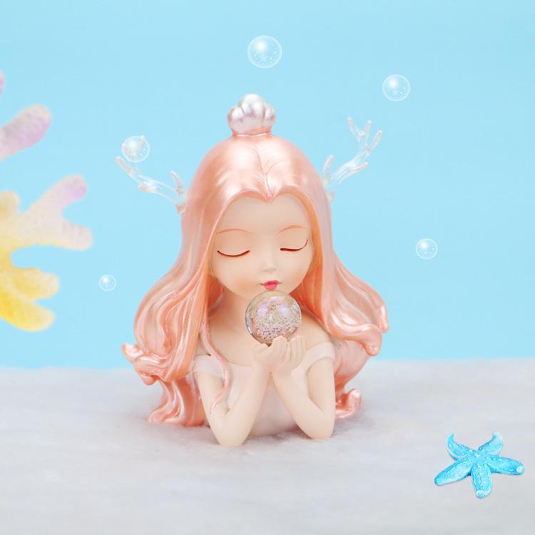 Mermaid Princess Cake Topper for Kids' First Birthday Party