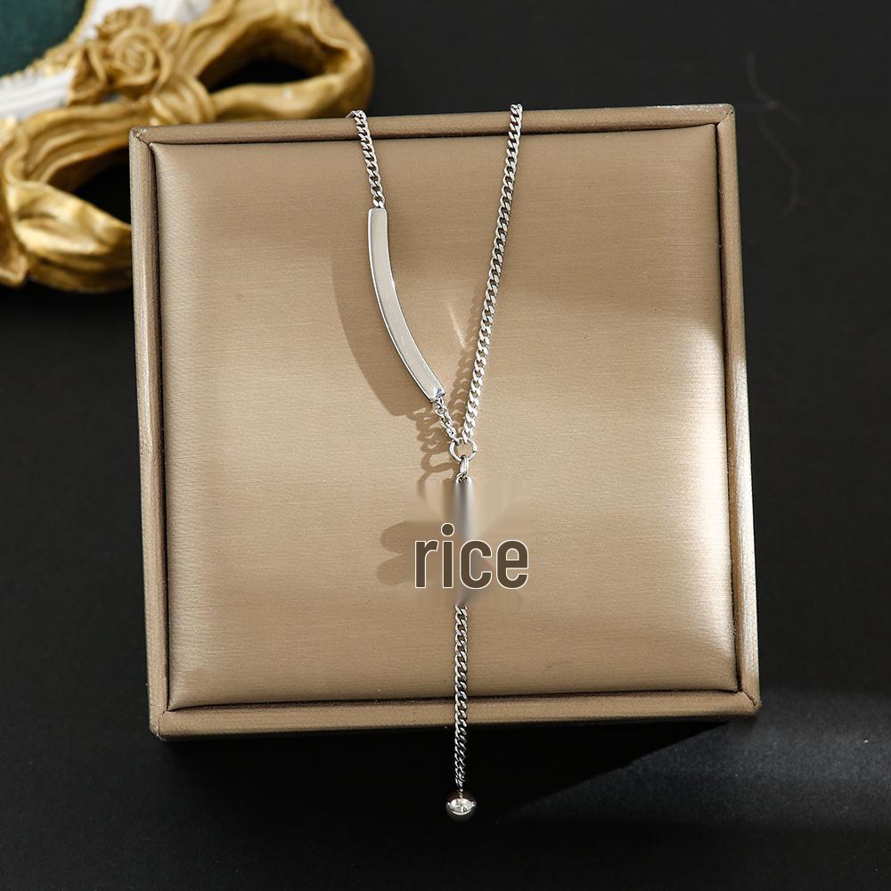 Colier din Oțel Titan Placat cu Aur de 18K, Lanț Claviculă de Înaltă Calitate pentru Femei - Bijuterii care nu se Decolorează