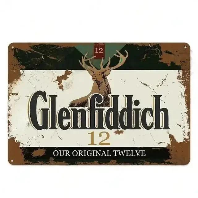 Vintage Metall Blechschilder Plakette Highland Cutty Wanddekoration Kunst Poster Eisen Malerei für Man Cave Home Cafe Garden