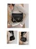 Korean Style Trendy Women's Single Shoulder Chain Crossbody Bag - Simple, Fashionable, Versatile, Solid Color Underarm Bag for Winter