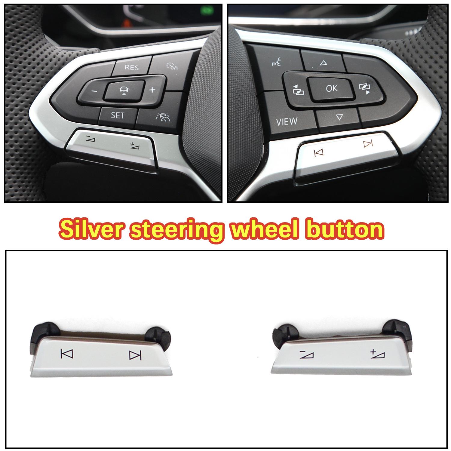

Silver Volume and Channel Adjustment Buttons for 30D959442 Steering Wheel