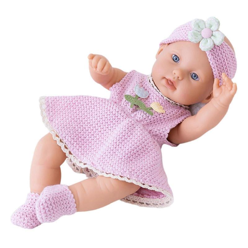 30cm/12in Washable Cuddle Doll Soft Body Caucasian Reborns Toy for Infant Child Girl Pretend Toy Best Companies Gift Apricot
