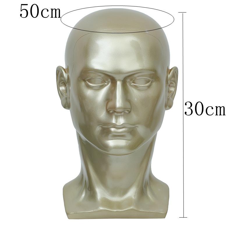 Displaying Head Professional Mannequin Model PVC Male Mannequin for Wigs Hair Making Mannequin Glasses Hat Display Model