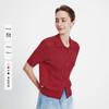 Navigare Women's Casual Lapel Cable Knit Short Sleeve Cardigan