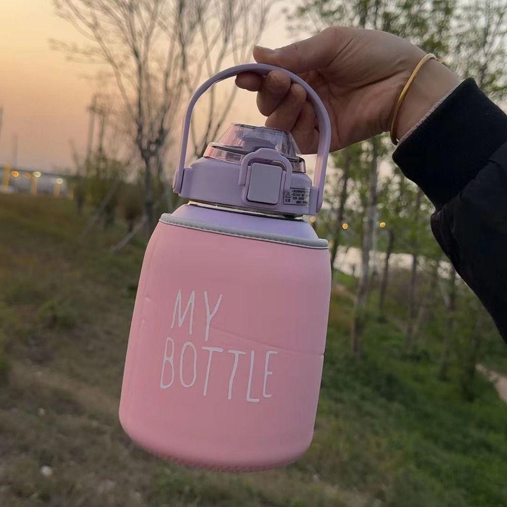 With Strap Vacuum Cup Sleeve Water Bottle Case Cup Sleeve  Outdoor Sport Camping Accessories