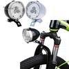 Puntos 3 LED 2Modes Bicycle Bike Front Light Lamp Headlight Vintage Flashlight Headlamp
