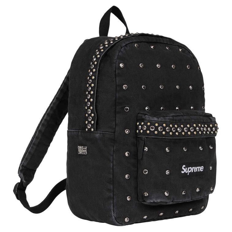 Supreme Denim Backpack Regular Unisex Black SUP-SS25-SUP-SS25-