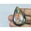 30X47X07MM Natural Purple Labradorite Spectrolite Pear Loose Gemstone 85Cts. D-410
