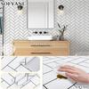 Black and white geometric line pattern contact paper self-adhesive peeling wallpaper for bedroom home decoration renovation