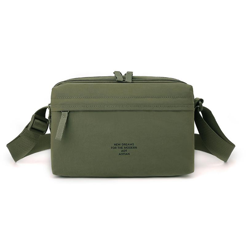 

Men s Multi-compartment Bag Solid Color Shoulder Crossbody Bag армія зелений колір