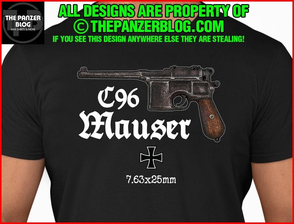

Mauser C-96 T-Shirt WWI German Pistol Unisex T-Shirt XXXXL