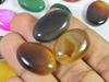 18-23MM Multi Color Onyx Oval Shape Cabochon Loose Gemstone 17Pcs Lot 310Cts RQ-2535