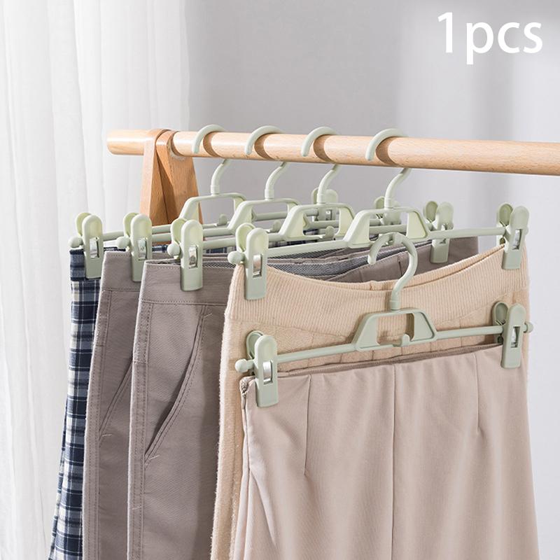 

Вешалка-прищепка для юбки Регулируемые зажимы для брюк Экономия места Вешалки Нескользящая фиксирующая вешалка-прищепка Вешалка-прищепка для юбки Органайзер для гардероба зелёный