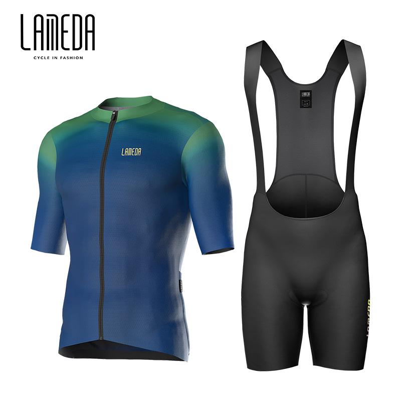 

Lameda Cycling Clothes for Men Short Sleeved Set for Cycling Jersey Quick Drying Cycling Shorts 2026 Summer Breathable Cycling Suit Set 3XL