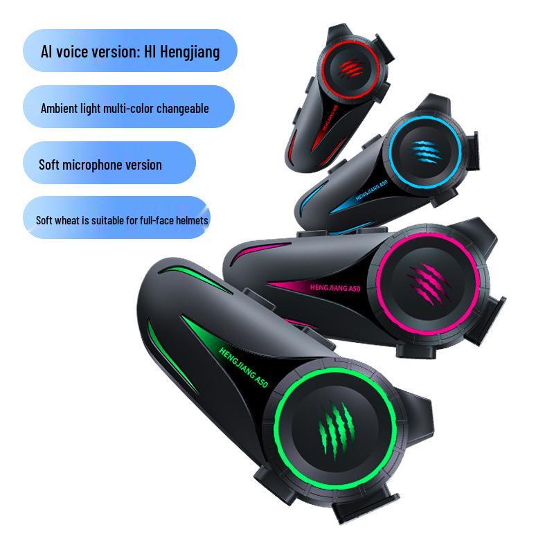 Bluetooth Cycling Helmet with Waterproof Noise Reduction and Long Battery Intercom