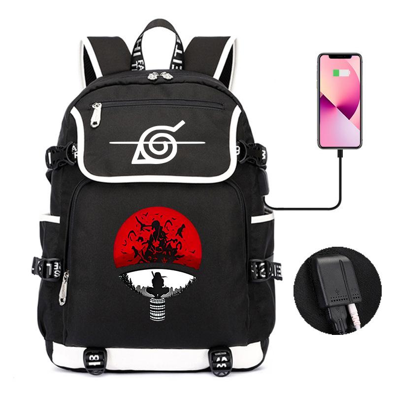 Backpack Day Manga Cartoon Printing Student School Bag Business Large Capacity Usb Computer Bag