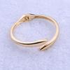 Women's Smooth Adjustable Alloy Open Bracelet - Colorfast Electroplated Design