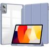 For Xiaomi Redmi Pad SE 11 inch Tri-Folding Flip Tablet Case Acylic Transparent Back Case Pencil Holder Auto Sleep/Wake