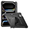 For iPad Pro 13 (2024) Case PC+TPE Tablet Cover with Hidden Zinc Alloy Kickstand
